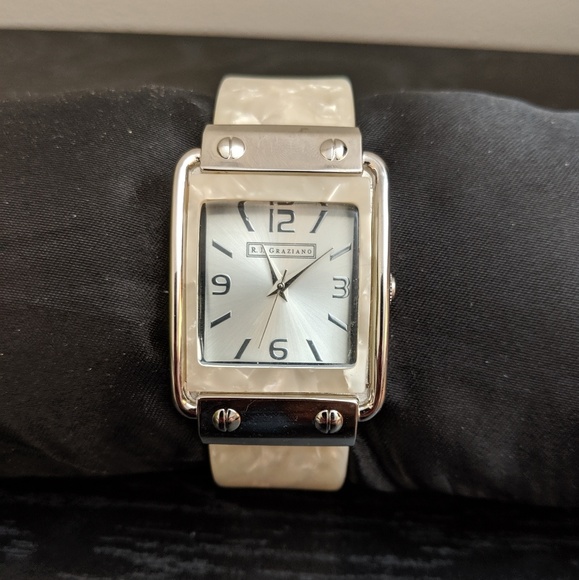 R.J. Graziano Pearl Cuff Watch - Picture 2 of 3